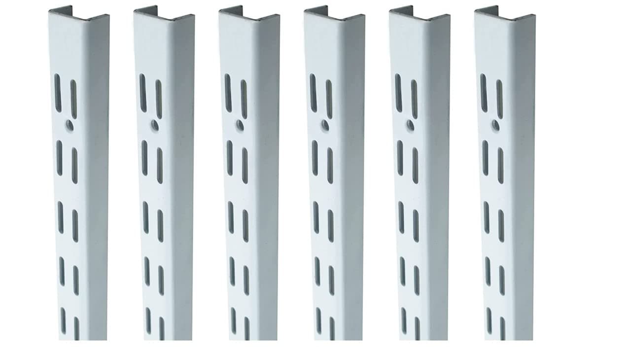 RAB Slotted Channel Adjustable Double, Heavy Duty, Home Kitchen Shop (Code:- Sky CHNL Ivory, Size- 6FT, Pack of 6 PCS)