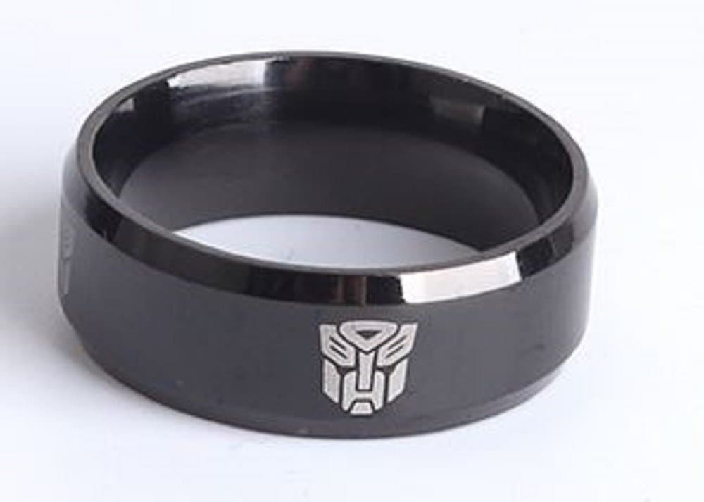 Optimus Prime Black Stainless Steel Ring