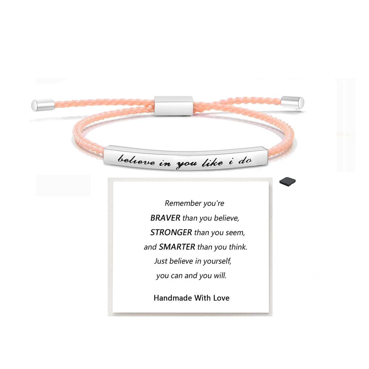 Dont Let The Hard Days Win Bracelet for Women Men, Handmade Braided Adjustable Wrap Stainless Steel Inspirational Let Him Comfort Birthday Gifts Jewelry