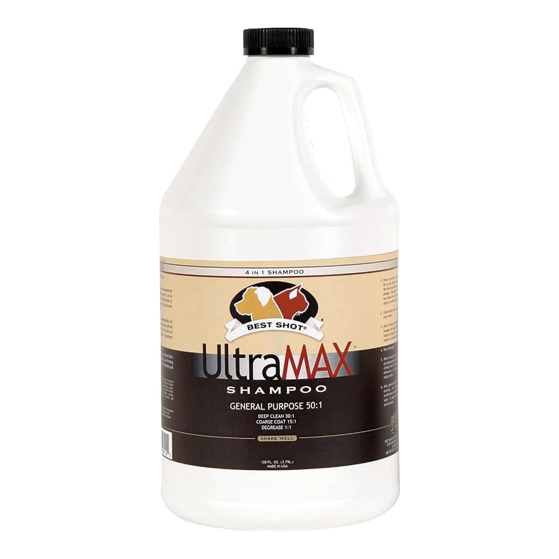 Sponsored Ad - Best Shot UltraMAX Pro 4-in-1 Shampoo, Versatile Pet Shampoo, Ideal Pet Grooming Supplies, Ready to Use, Sweet Pea Essence, 1.1 Gallon