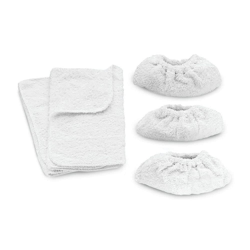 Karcher Terry Cloth Kit for Steam Cleaners, Includes 2 Cotton Floor Cloths and 3 Hand Nozzle Covers, for SC Series, Absorbent Replacement Pads