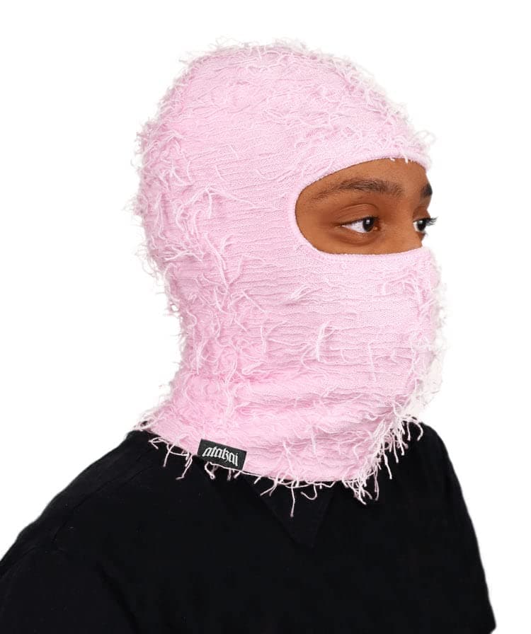 AtakaiBalaclava Distressed Knitted Full Face Ski Mask Winter Windproof Neck Warmer for Men Women One Size Fits All