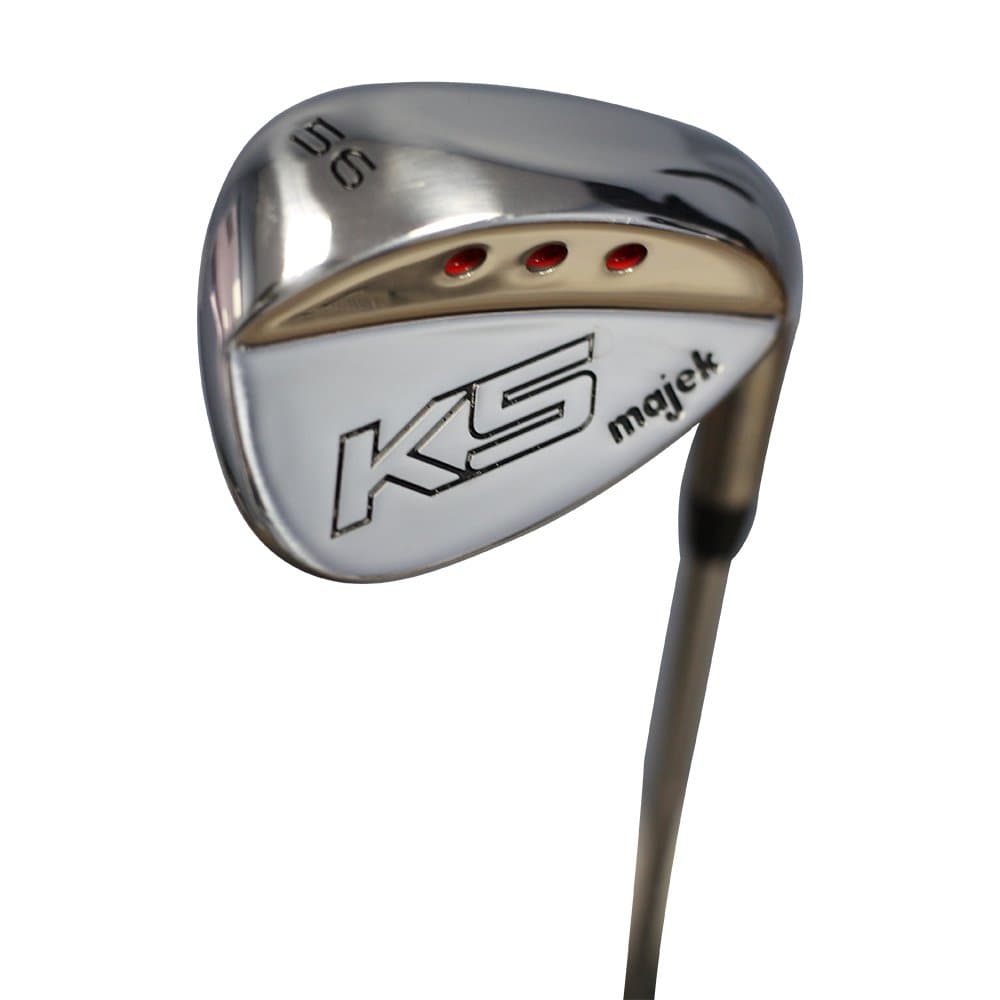 Majek Golf +1 inch Over Big & Tall Men's Sand Wedge (SW) 56° Right Handed Regular Flex Steel Shaft (Tall 6'0"+ / +1" Over) with Premium Midsize Black Pro Velvet Men's Golf Grip