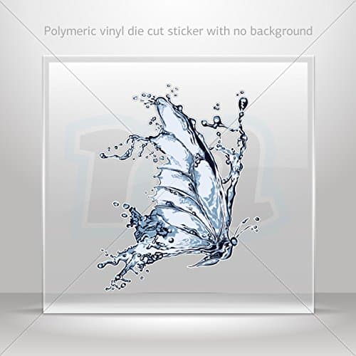 Sticker Decals Water Splash Butterfly Motorbike Vehicle Weatherproof Garage car Bicycle 0500 X5833