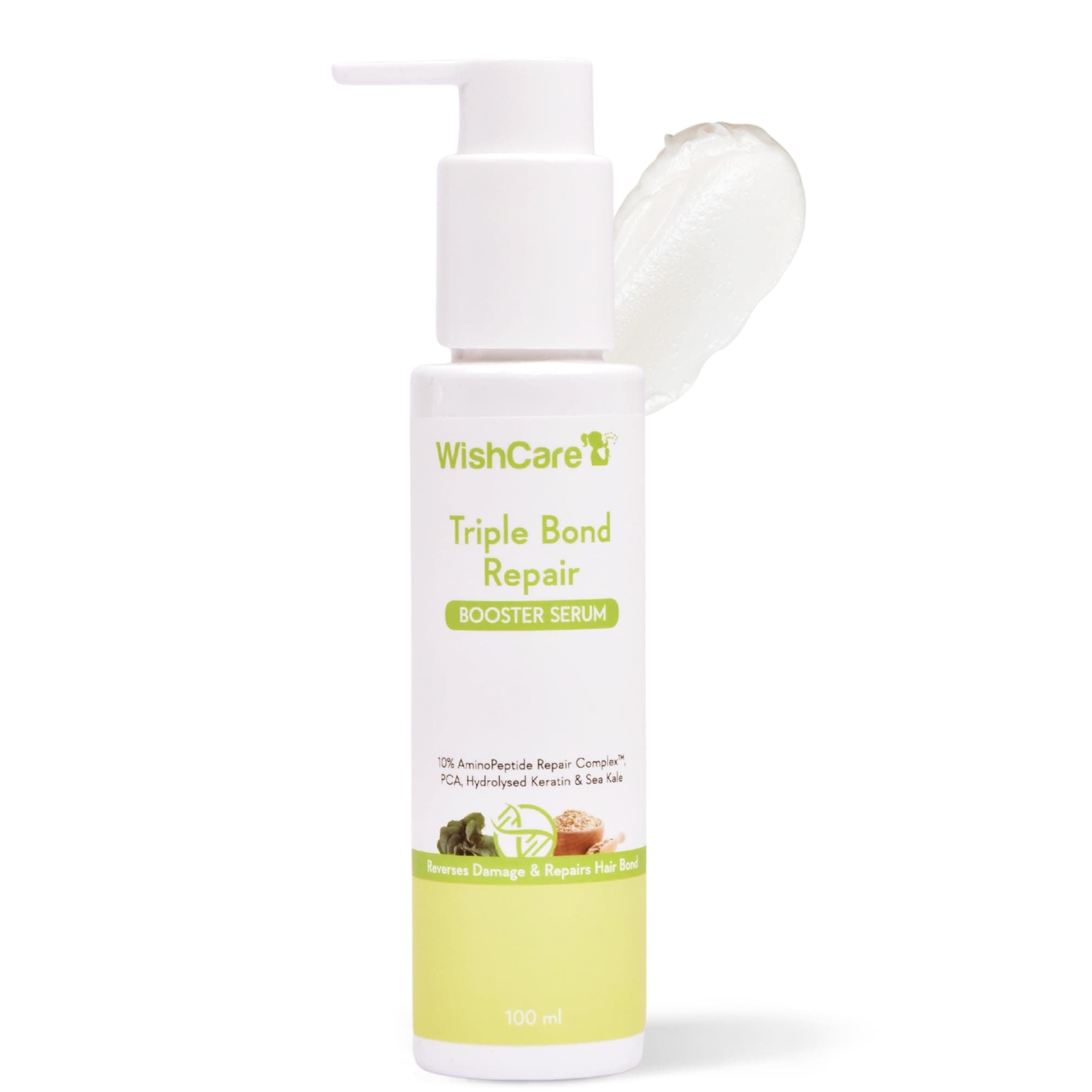 Triple Bond Repair Booster Serum - 10% AminoPeptide Complex - Repairs Damaged & Frizzy Hair 100ml