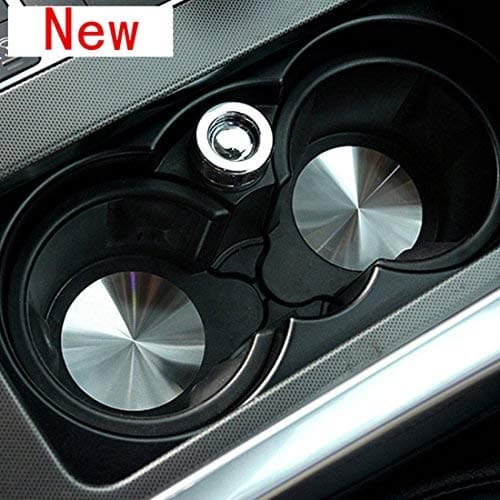 Car Cup Holder Cover Mat Trim Stainless