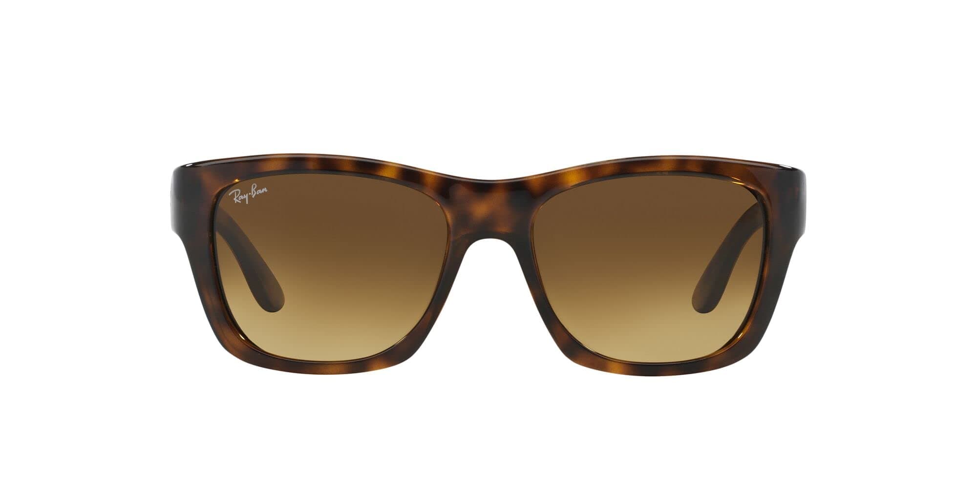 Ray-Ban Unisex Sunglasses Light Havana Frame, Brown Gradient Lenses, 53MM