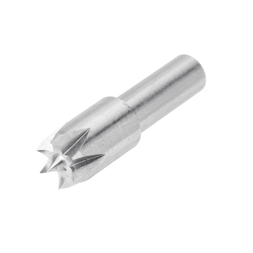 SGerst 6mm Shank Stainless Steel Plum Blossom Thimble Drill Bit Dead Center for Mini Lathe Machine