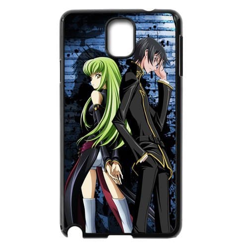 MeowStore Japanese Cartoon Code Geass Lelouch and C.C Phone Case For Samsung Galaxy Note 3 Black