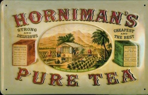 Hornimans Pure Tea Plantation Metal Tin Plate Sign Tin Sign 20 x 30 cm