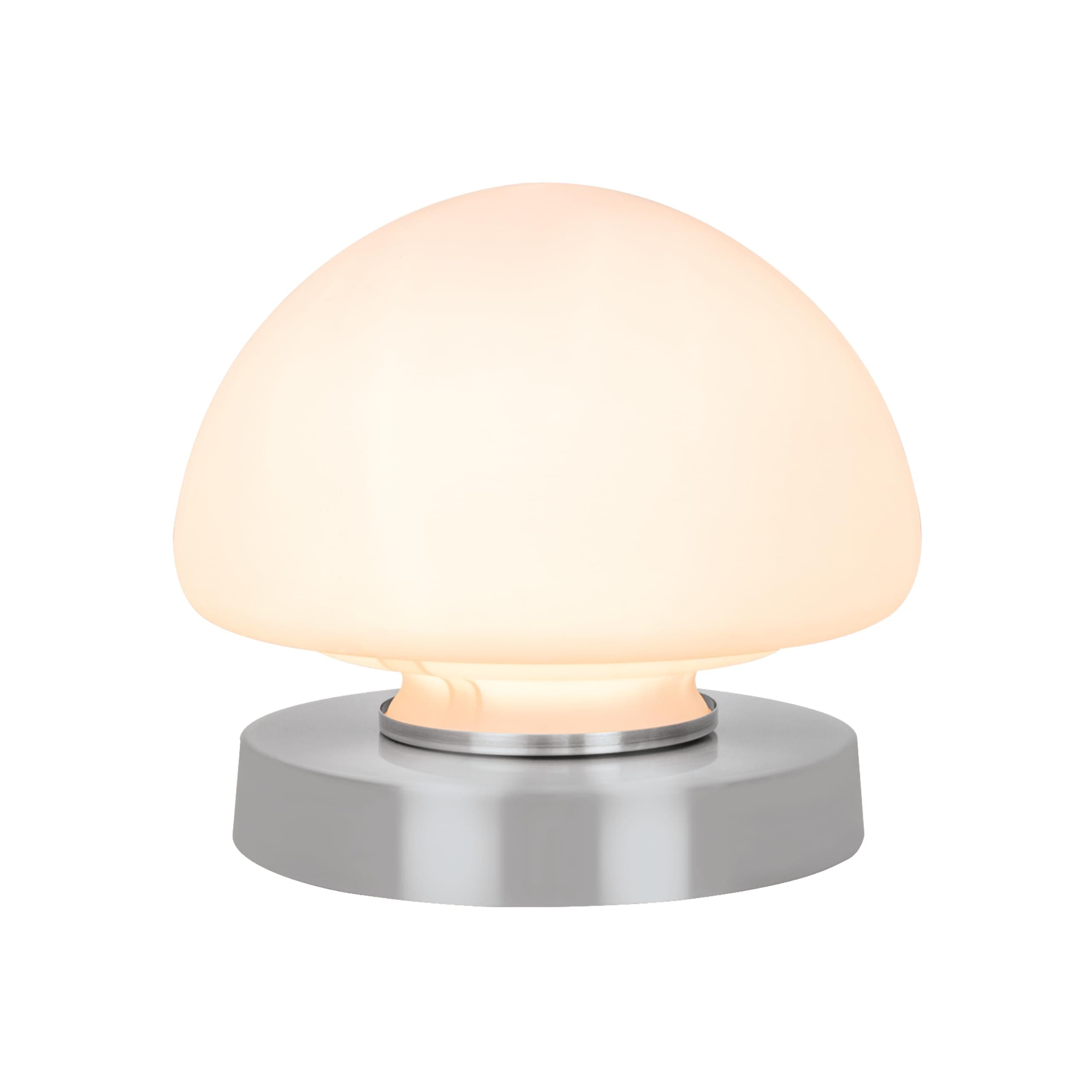 Anika Touch Control Table Lamp / 3 Way Dimmable Settings/Dome Shape with Silver Base/Bedside Light, Living Room, Desk Lamp, Reading Light