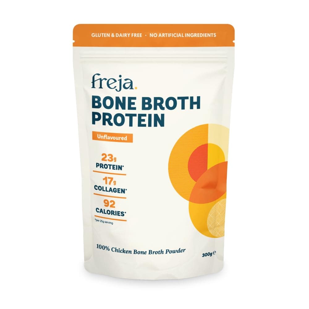 Bone Broth Powder | 100% Natural Collagen & Protein Powder | Free-Range Chicken | Amino Acids & Minerals | Nutrition for Healthy Gut, Joints, Skin, Hair & Nails | 300g (15 Servings)