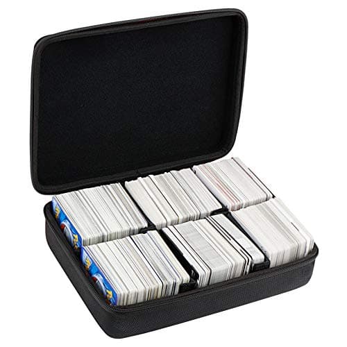 Brappo Travel Hard Case Fits up to 1500 pcs PM Trading Cards - Card Game Holder Includes Removable Divider