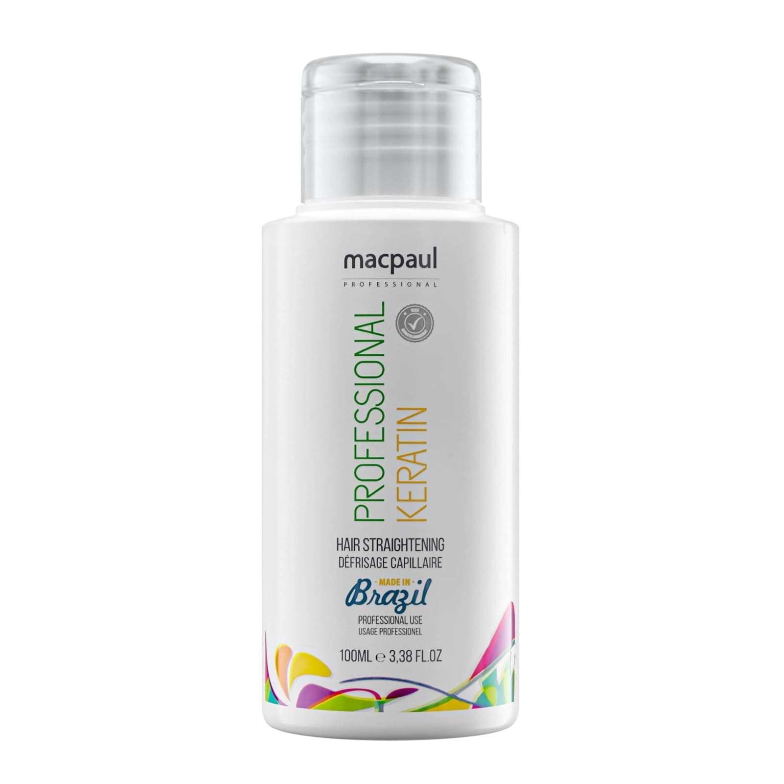 Macpaul Professional Keratin 100 ml Treatment Hair Home Care Anti Frizz