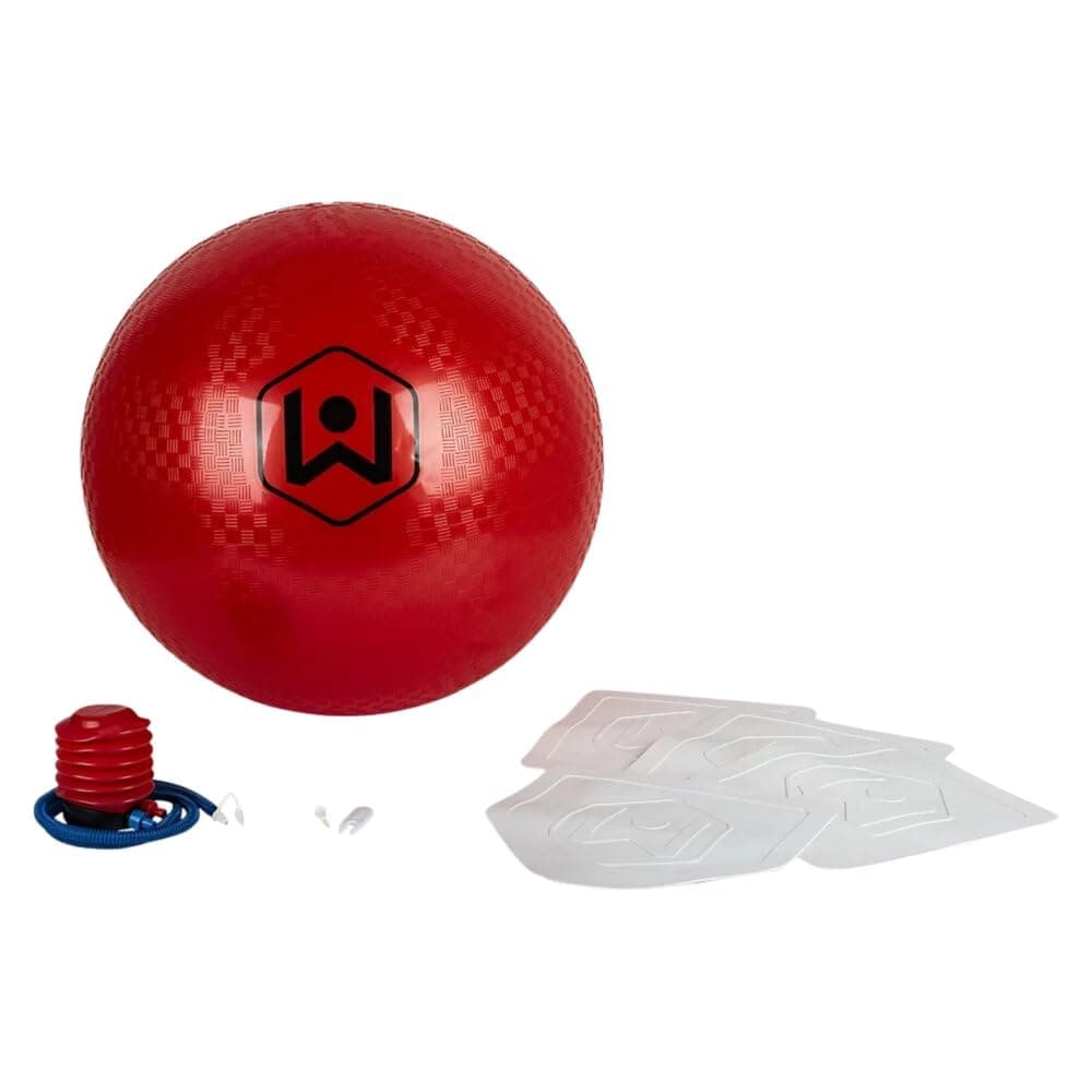 Wicked Big Sports Little Kids Kickball-Supersized Kickball Outdoor Sport Tailgate Backyard Beach Game Fun for All, Original Version, red