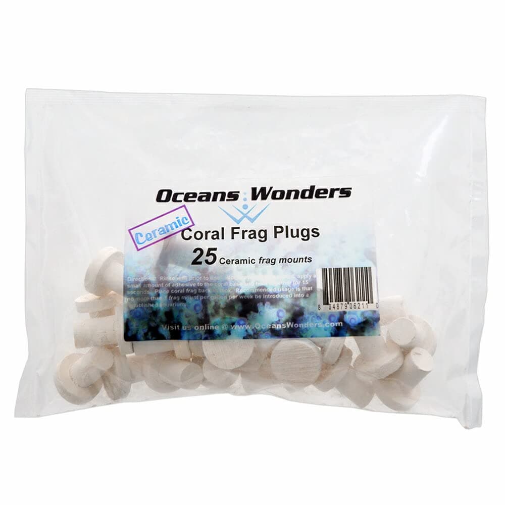 Oceans Wonders 25-Piece Ceramic Coral Frag Plugs