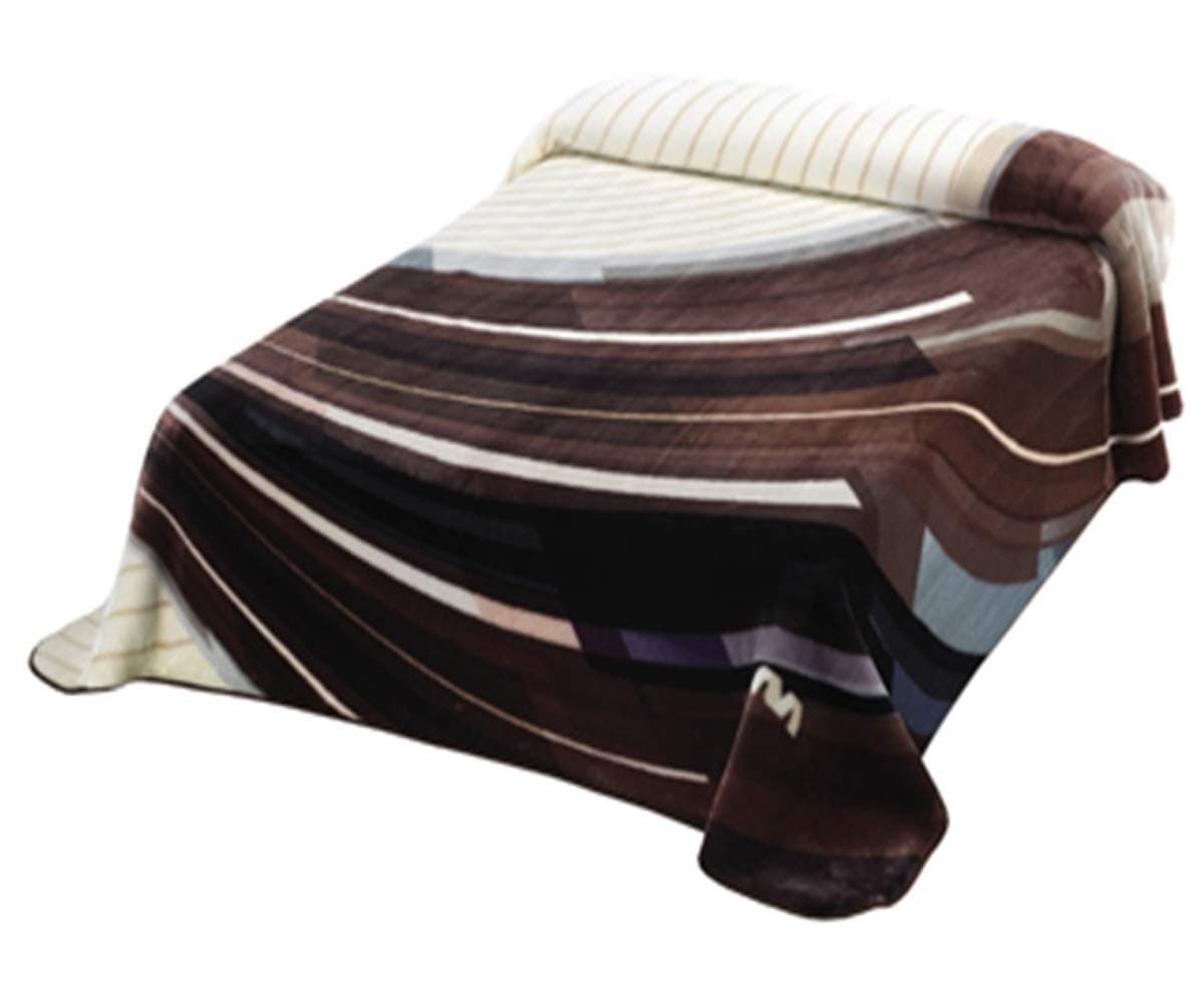 Mora Printed Blanket -Premium Tislen Collection- Twin 170x240 cm/H-60/ Biege