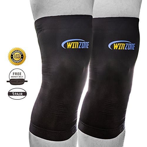 Copper Knee Sleeve Braces For Knee Pain, Best Compression Sleeves Copper Fit, Lifetime Warranty! Comfortable Wraps. Best Support Brace For Meniscus, ACL, Patella, Arthritis. No More Pain, Aching Knees