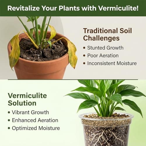 Sukh 14oz Vermiculite - Organic Vermiculite for Gardening Plants, Fine Gardening Soil Modifier, Bulk Additive, Perfect Potted and Garden, Professional Grade, 1-3mm