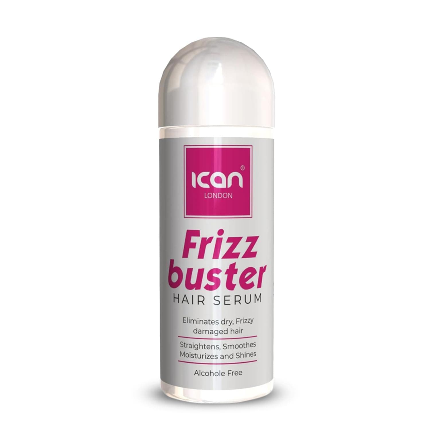 ican London Frizz Buster Hair Serum For Dry, Frizzy Damaged Hair Alcohol Free 207ml