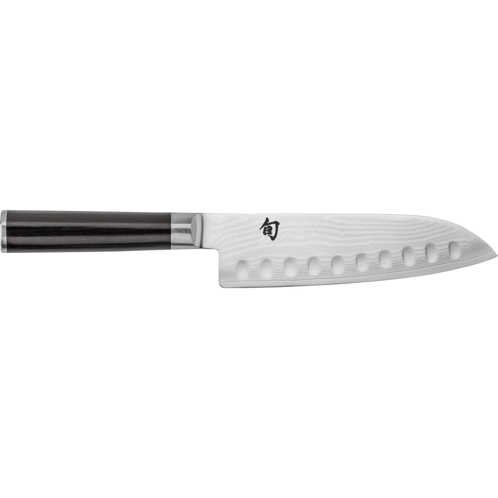 Kai Corporation Shun Shun Classic Santoku Knife, 6.9 inches (175 mm), Dimple, Made in Japan, Stainless Steel Knife