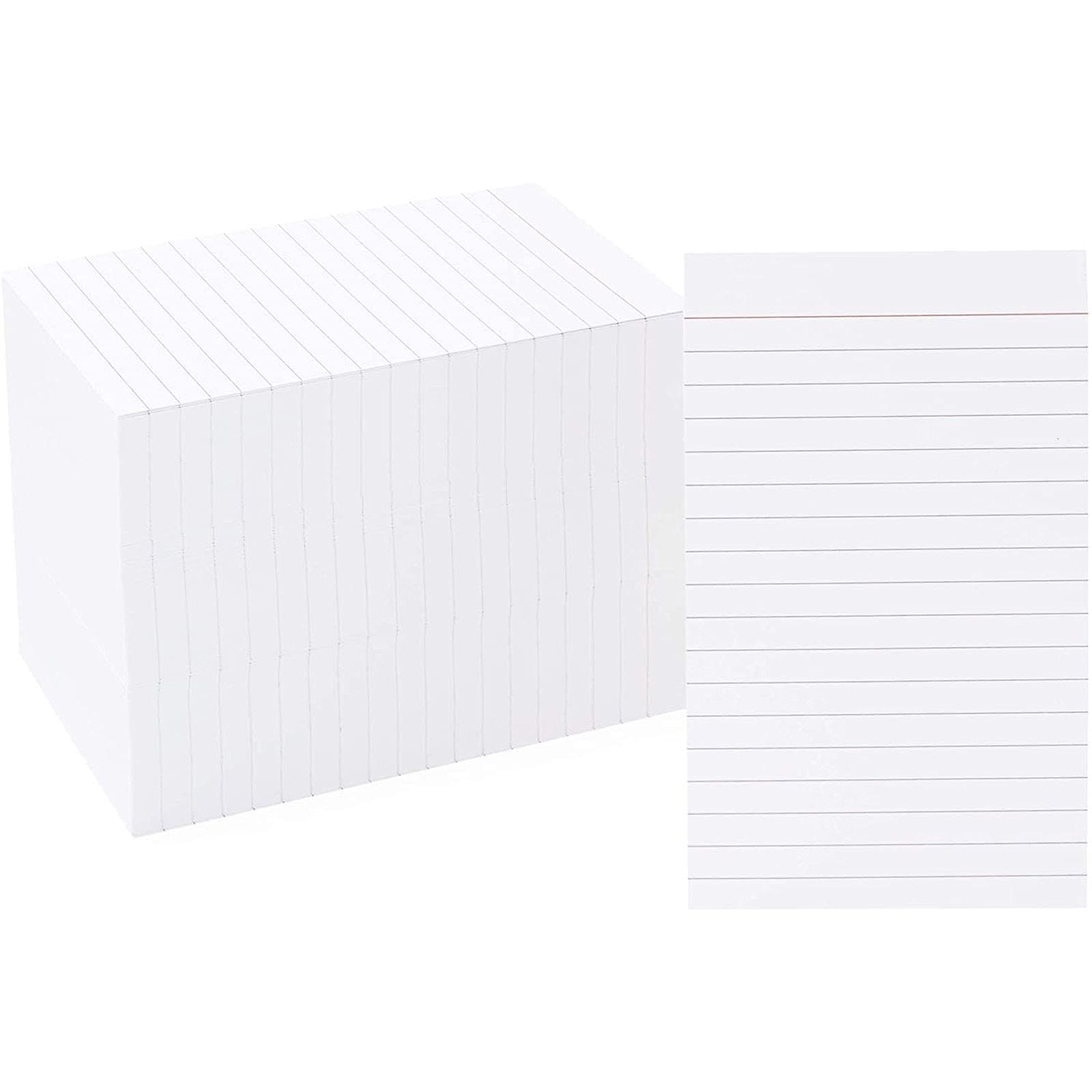300 Pack Vertically Ruled Index Cards, Vertical Lined Paper Note Cards, Portrait Style (3 x 5 In)