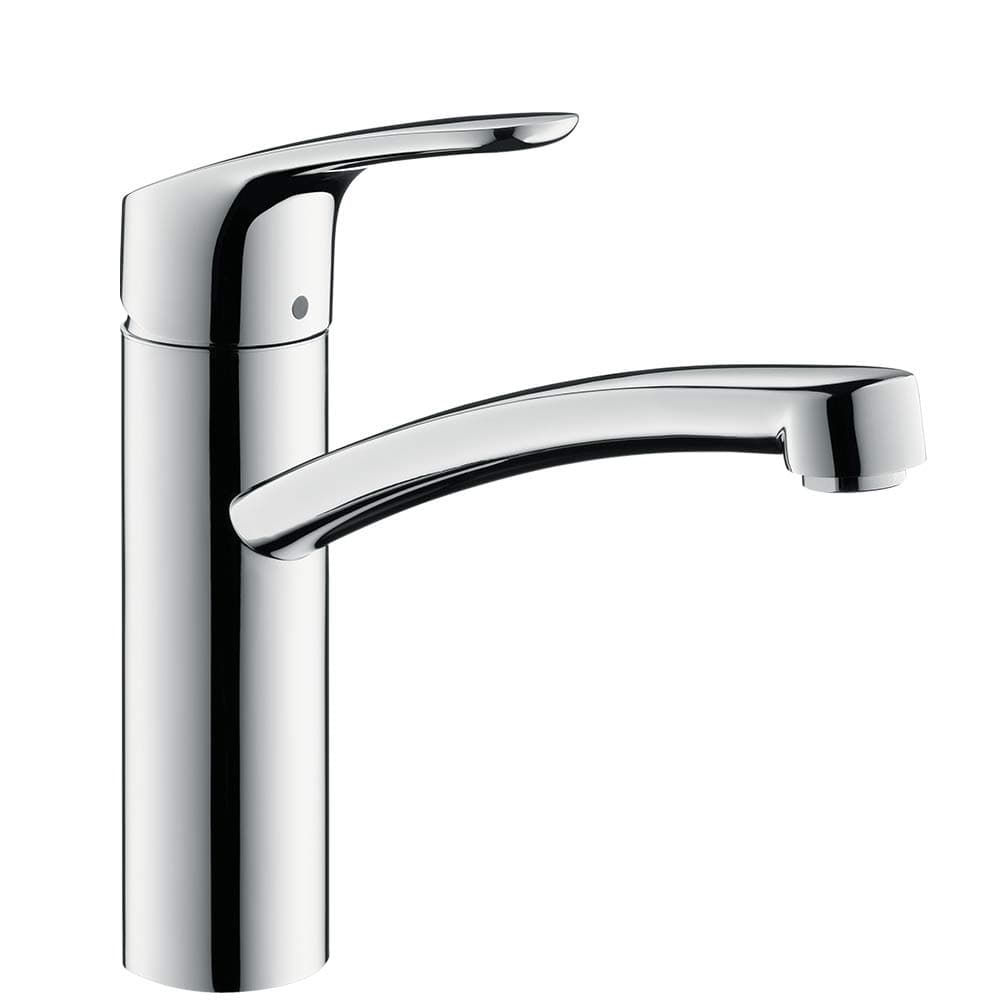 Focus M41 - kitchen tap, 1 spray, kitchen sink tap with spout height 160 mm, kitchen mixer tap with swivel spout, chrome, 31806000