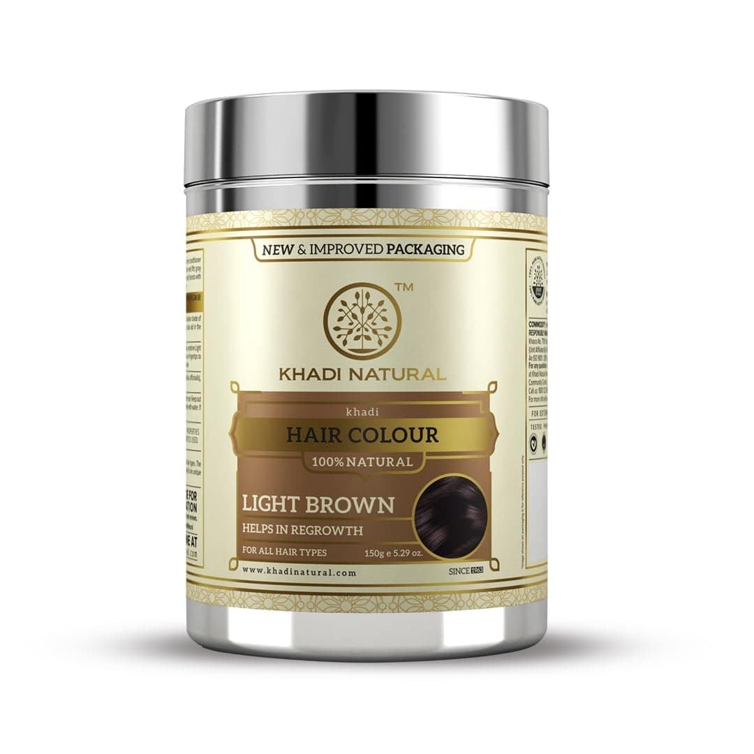 Khadi Natural Ayurvedic Henna - Light Brown,150g