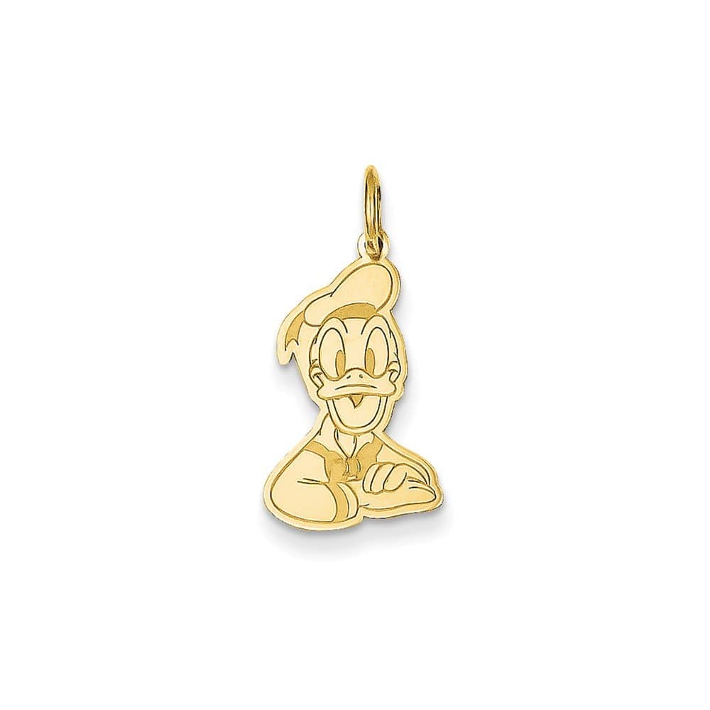 Roy Rose Jewelry 14k Donald Duck Charm Necklace Complete with 18" inch Chain Trademark and Licensed