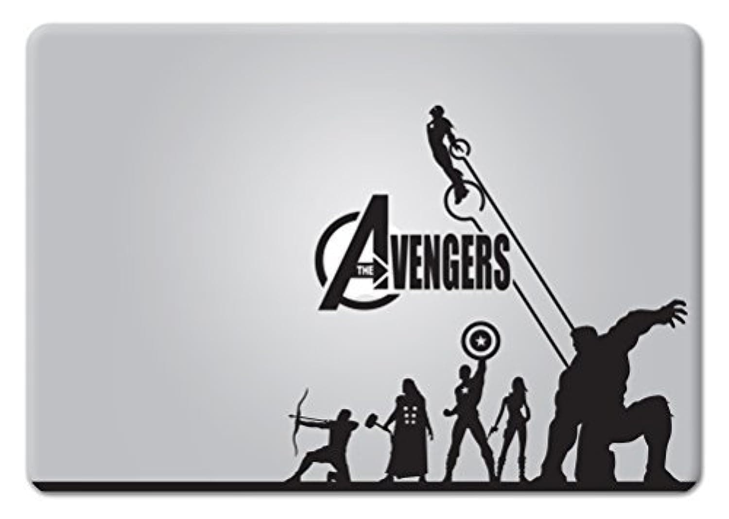 DecalPro Designs Avengers Die-Cut Vinyl Decal Sticker for MacBook Laptop car Window (Black)