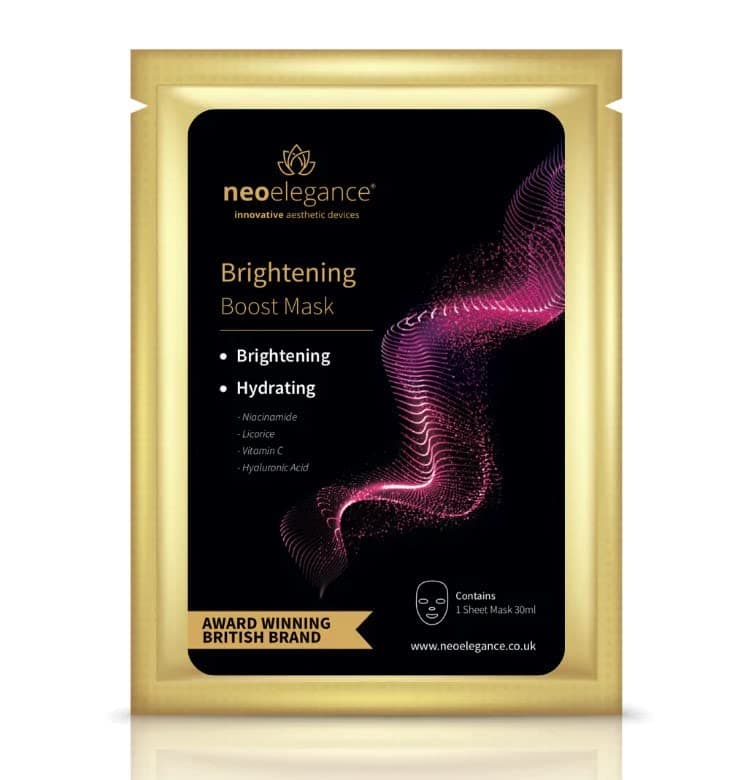 Brightening Boost Sheet Mask - Illuminate Skin | Award-Winning Neo Elegance UK