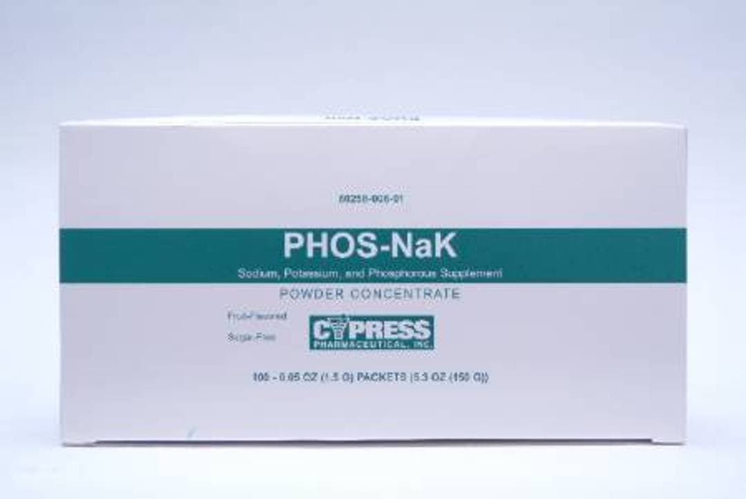Medline Cypress Pharmaceutical Inc Phos-Nak Powder - 100/box - Qty of 100 - Model OTC00601