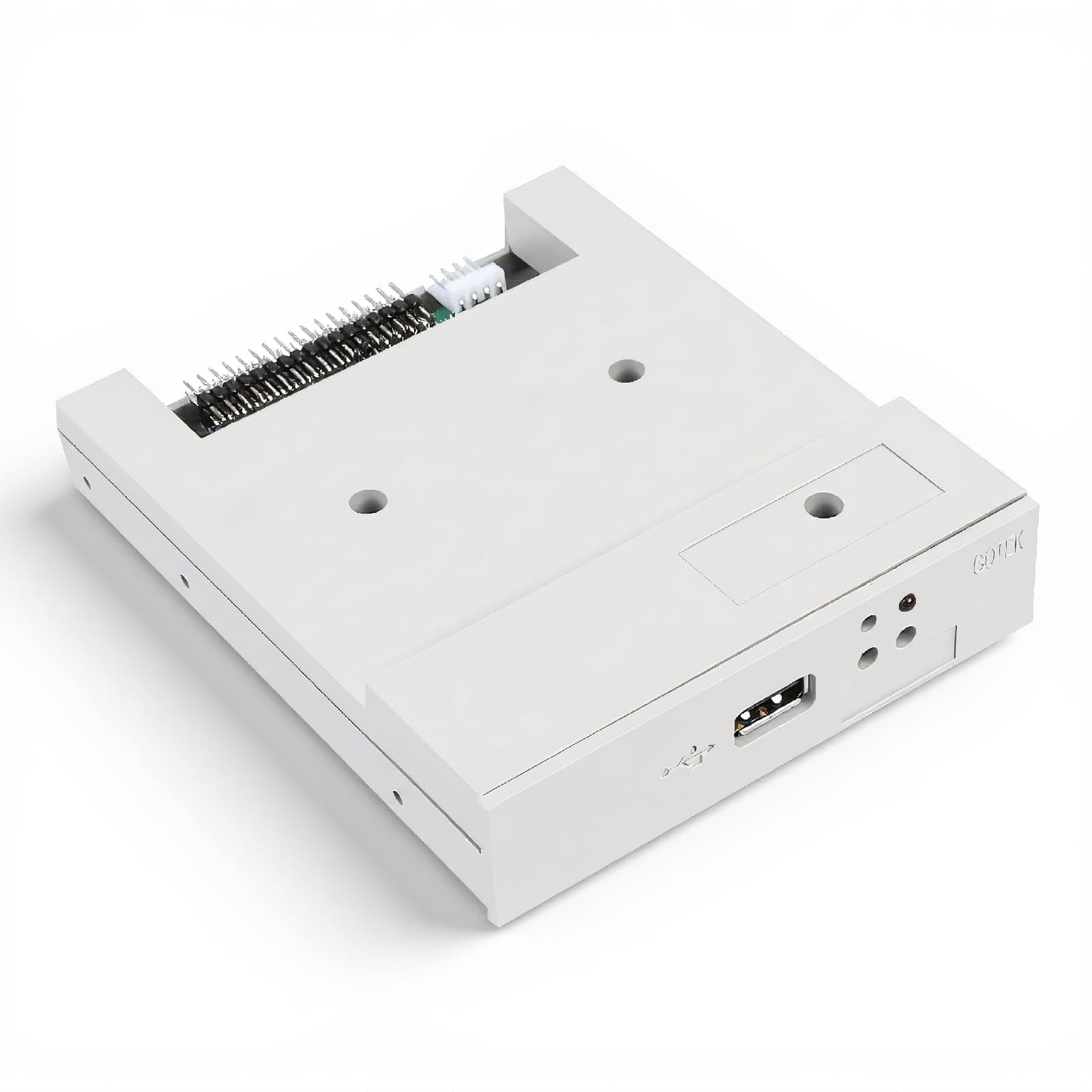 SSD Floppy Drive,Tangxi SFR1M44 U 3.5in 1.44MB USB SSD Floppy Drive Emulator&CD Screws,Plug and Play,Easy to Install,Gray