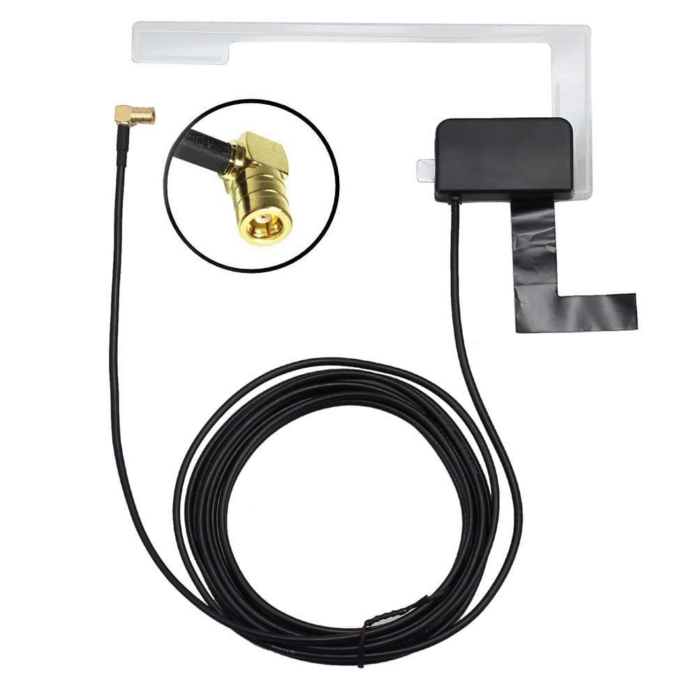 Aoly Car DAB Radio Aerial Antenna SMB with Glass Mount for Pioneer, Clarion, JVC, Kenwood, Sony