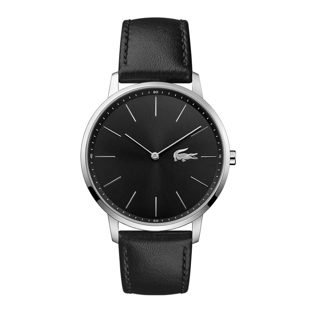 MOON MENS BLACK DIAL STAINLESS STEEL Watch - 2011016