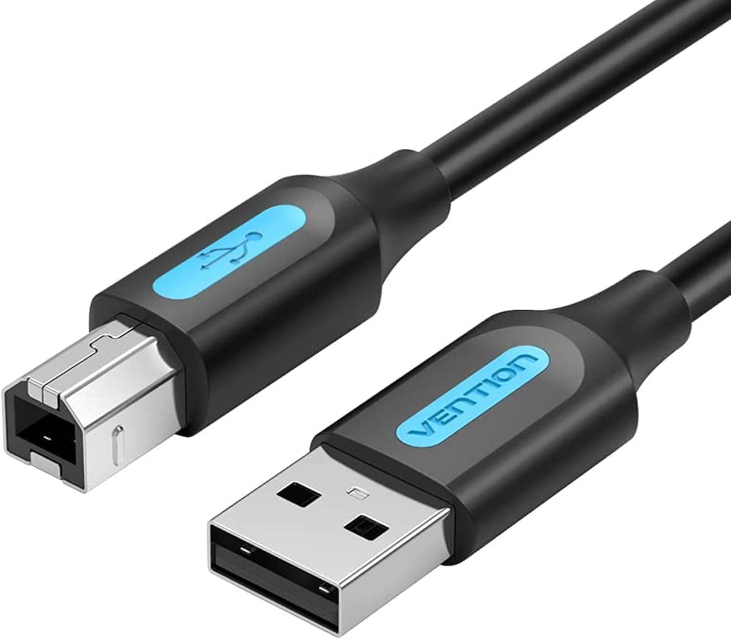 VENTION USB 2.0 A MALE TO B MALE Printer cable @480Mbps Nickel Platted, double shielding (USB to B (Printer), 0.5 Meter)