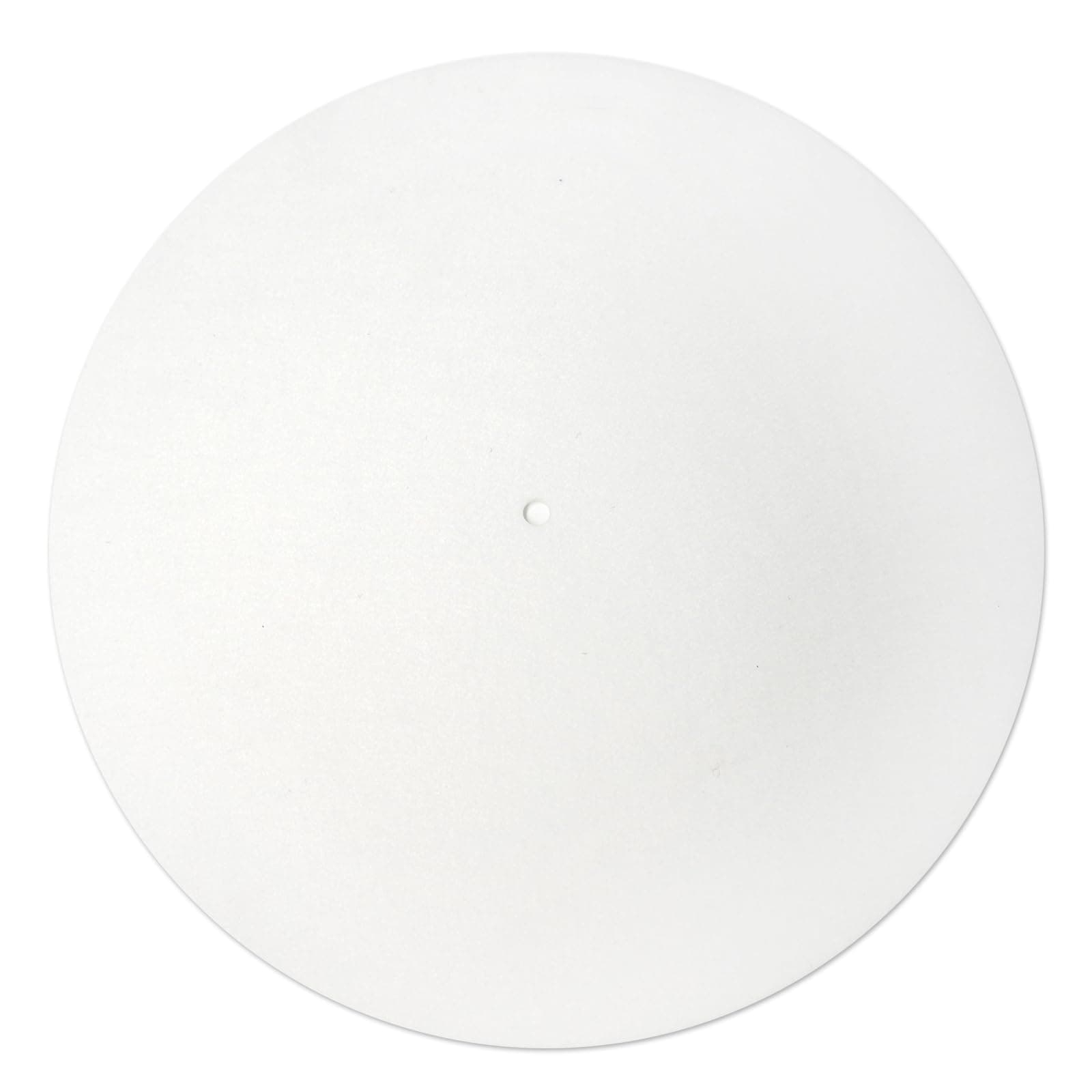 sdroceRyaM 3mm Turntable Mat, 12 Inches Slipmat Anti-Static for LP Vinyl Record High-Fidelity Audiophile Acoustic Sound Support Help Reduce Noise Due to Static and Dust (White)