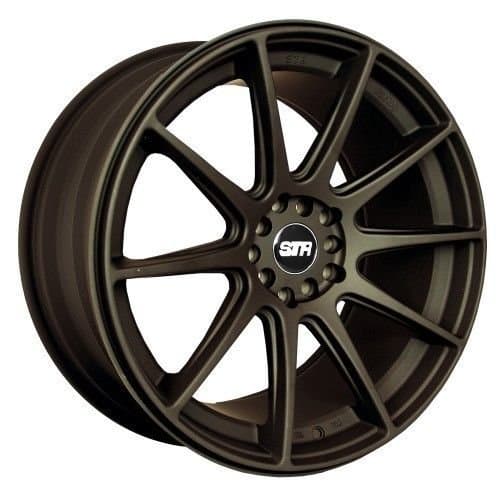 STR 524 17×9 BLACK WHEEL FIT FIT CUSTOM WHEEL DRILL FOR LUG NUTS