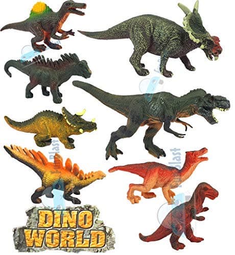 FunBlast Dinosaur Toy - Set of 2 Pcs Dinosaurs Animals Figures Toys Set for Kids, Boys, Realistic Dinosaur Toys, Animal Figures Action Toys for 3+ Years Old Kids, Boys, Girls