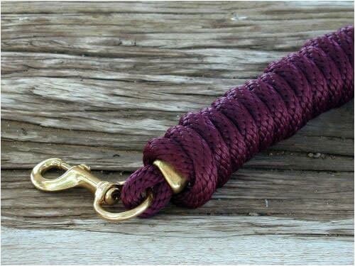 Poly Lead Rope Snap (35-2100) Burgundy (S3)