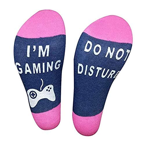 EasyhonMens Funny Do Not Disturb I'm Gaming Remote Gamer Mens Socks Video Game Lover Gift Birthday