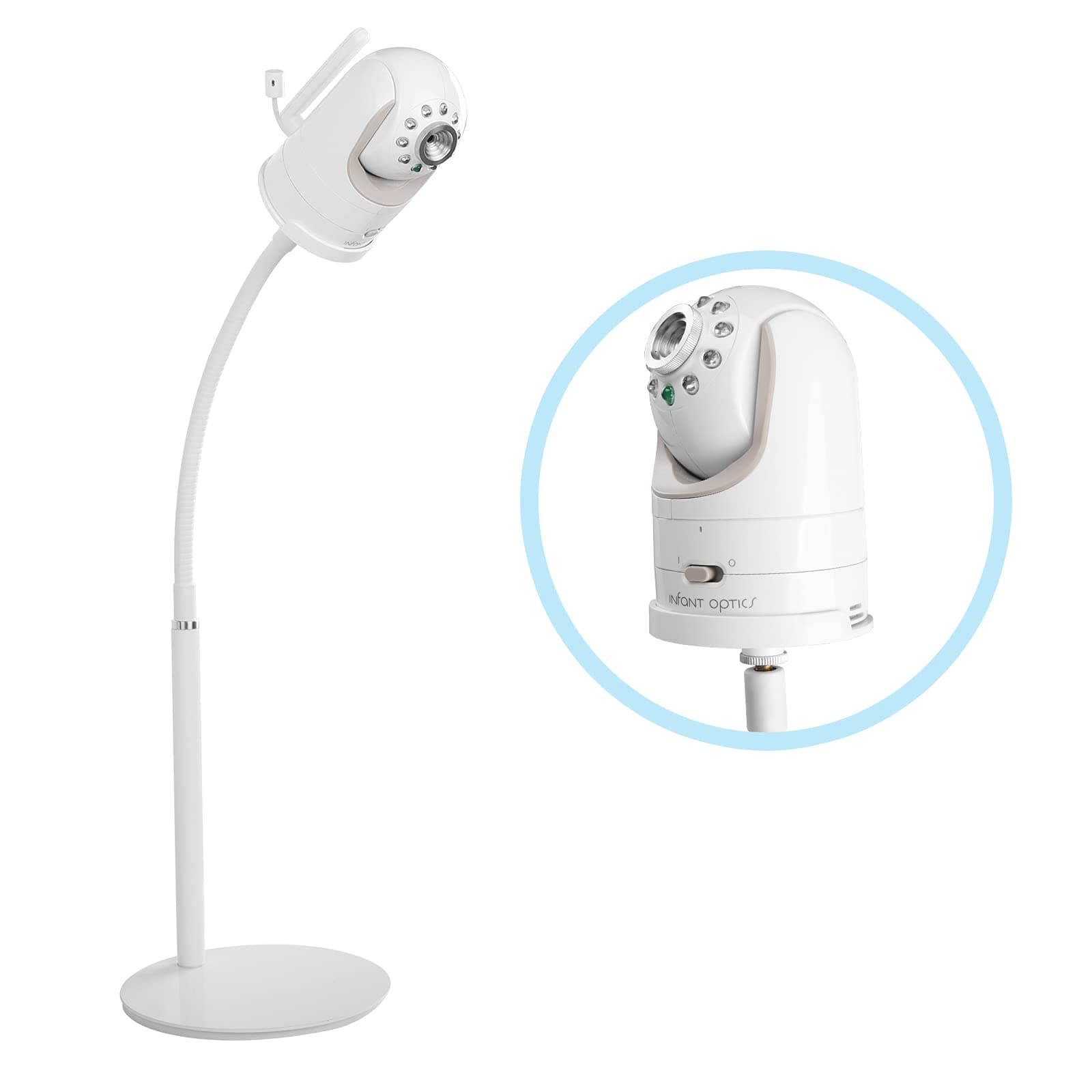 Baby Monitor Mount, Universal Baby Camera Holder Baby Camera Stand for Crib Nursery, Compatible with Infant Optics DXR-8 and DXR-8 PRO