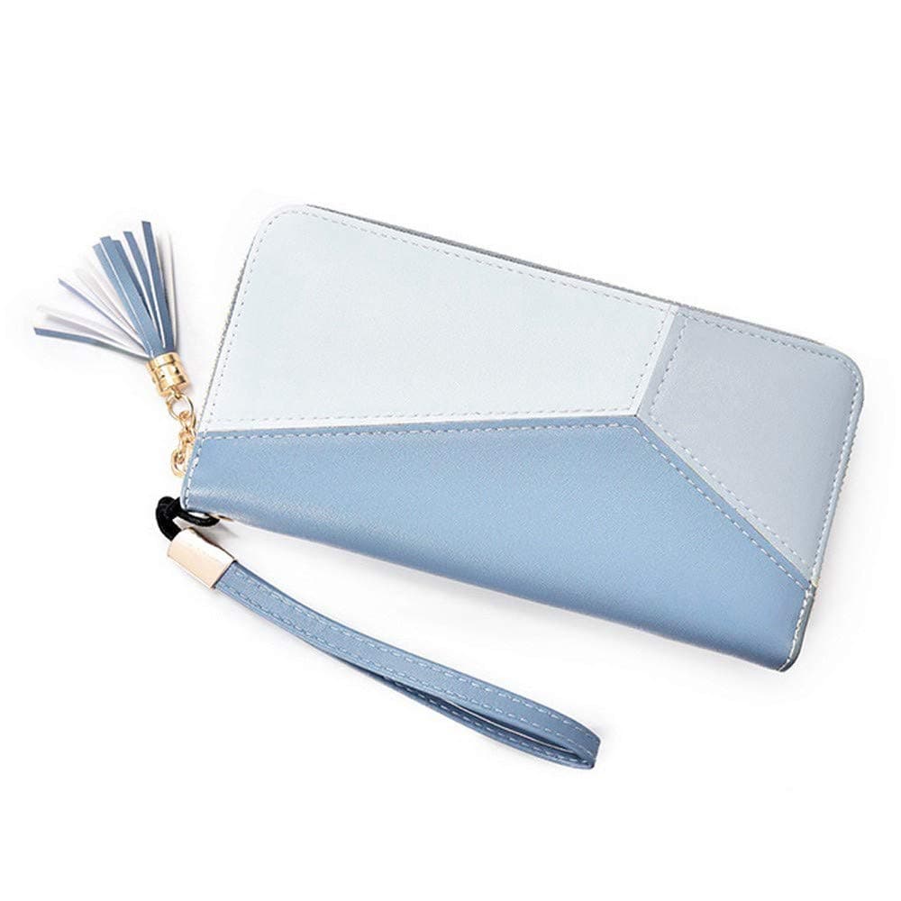 Men's Women's Wallets Sale Clearance Brand LEEDYWomen Fahion Tassel Patchwork Long Wallet Coin Purse Card Holders Handbag