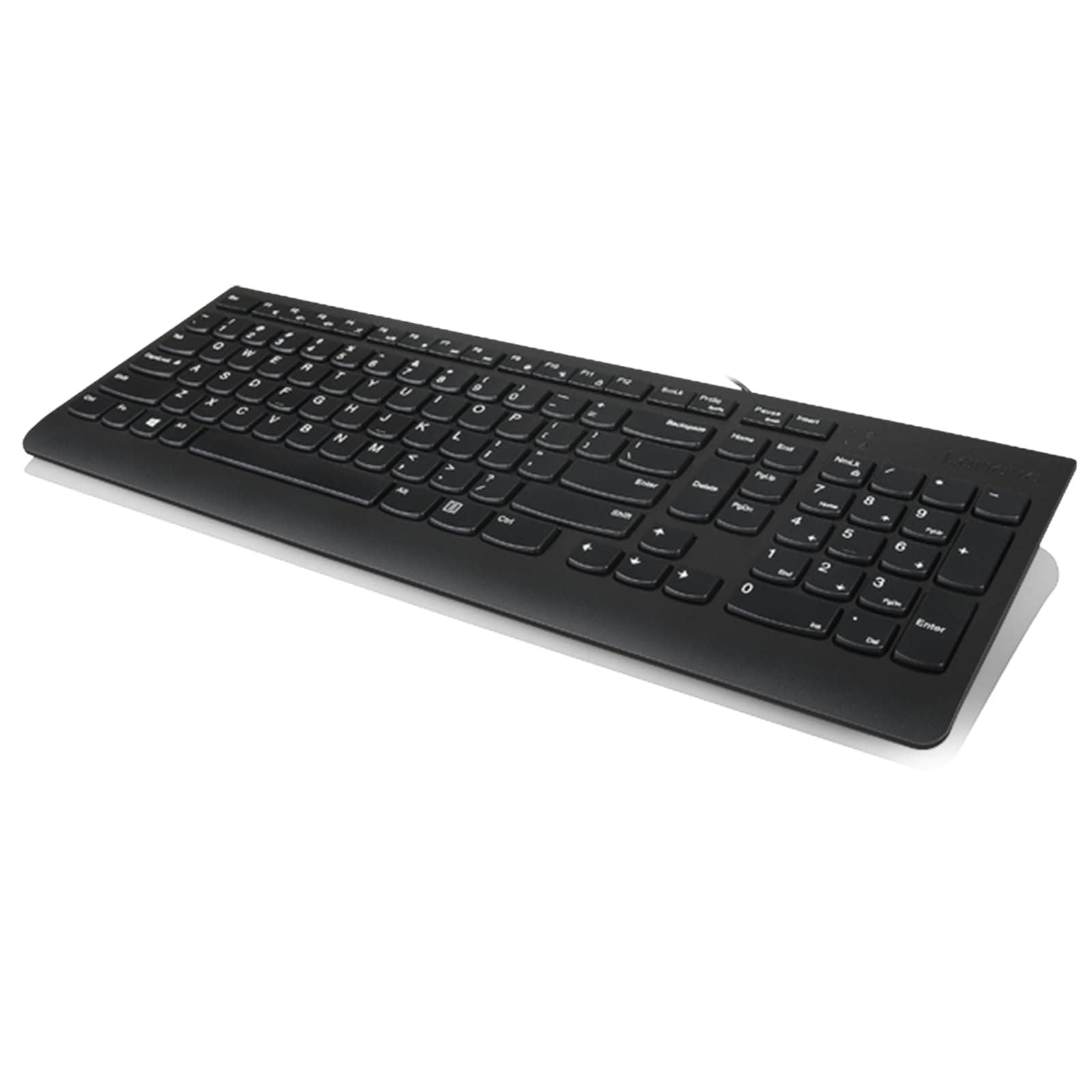300 USB Keyboard, Wired, Adjustable Tilt, Ergonomic, Windows 7/8/10, GX30M39655, Black