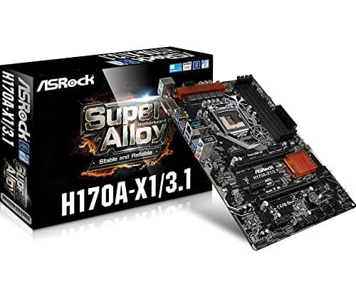 ASRock H170A-X1 LGA1151 Intel H170 DDR4 Quad CrossfireX SATA3&USB3.0 A&GbE ATX Motherboard
