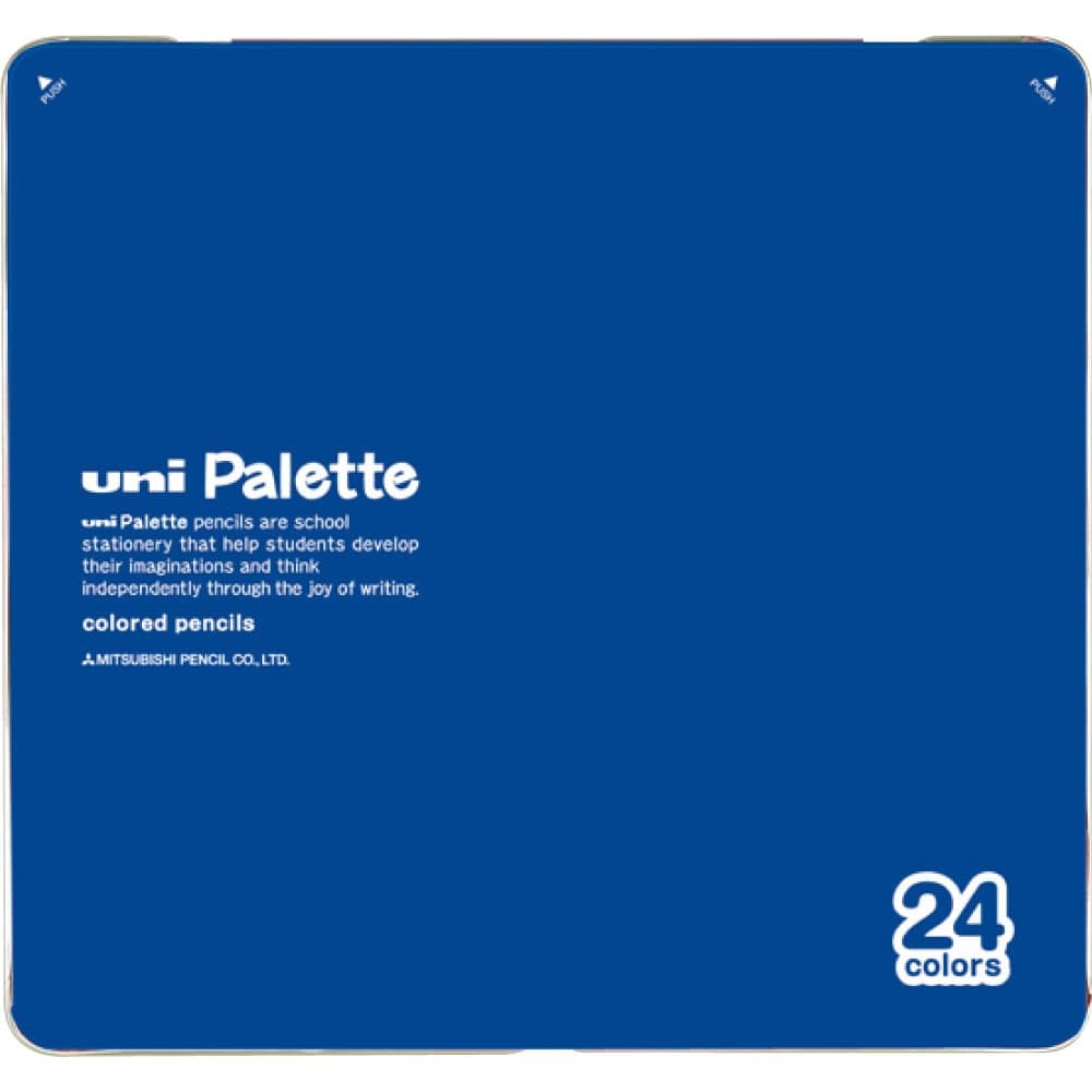 Mitsubishi Pencil Co., Ltd. colored pencil 880 Grade Uni palette 24 colors blue K88024CPLT.33