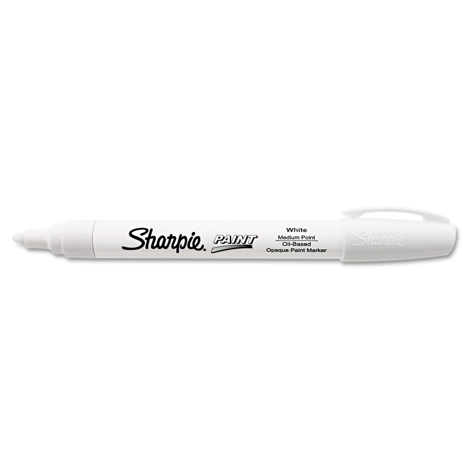 Sanford 35558 Sharpie Oil-Based Paint Marker, Medium Point, White, 1-Count