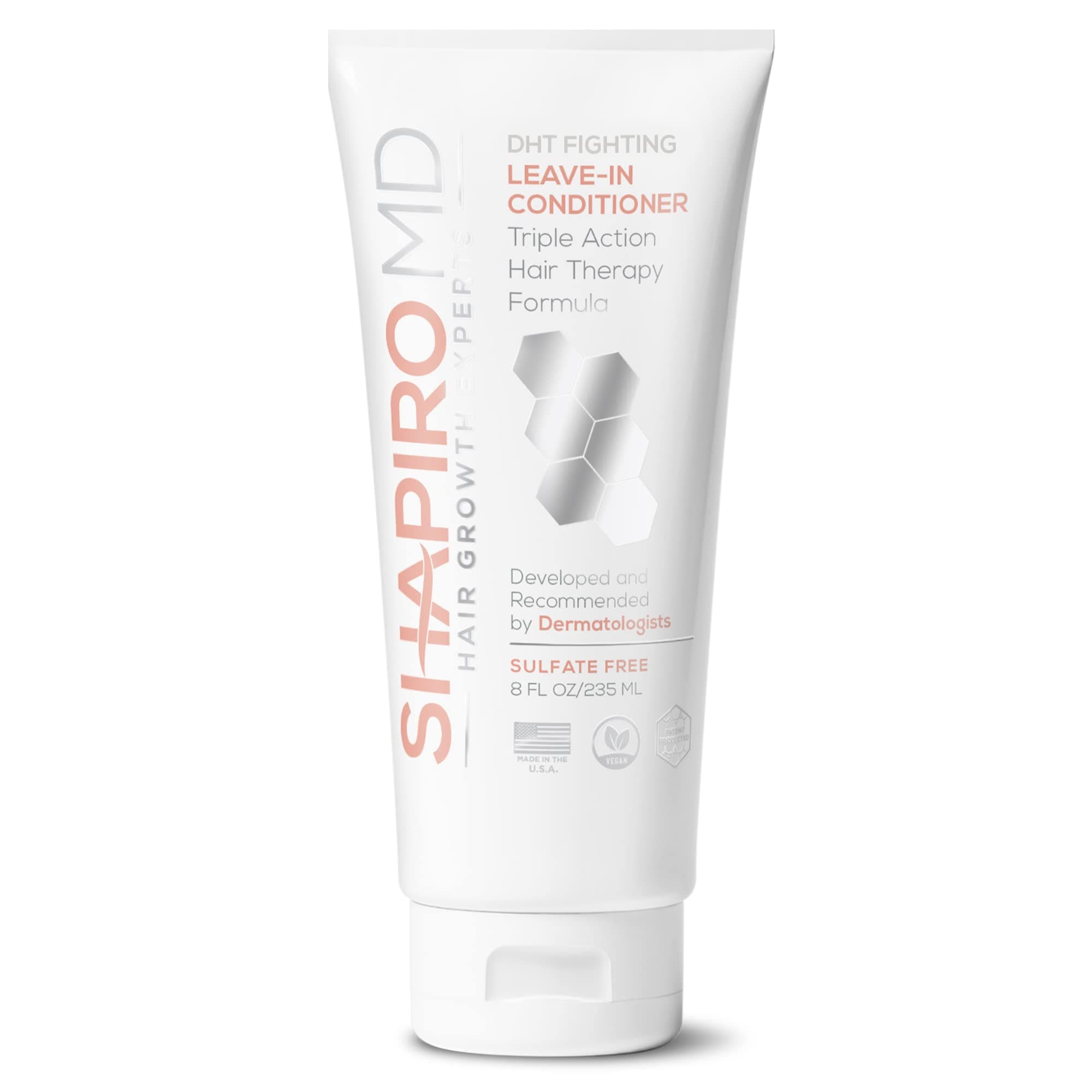 Hair Loss Leave-in Conditioner | All-Natural DHT Blockers for Thinning Hair Developed by Dermatologists | Experience Healthier, Fuller and Thicker Looking Hair - Shapiro MD | 1-Month