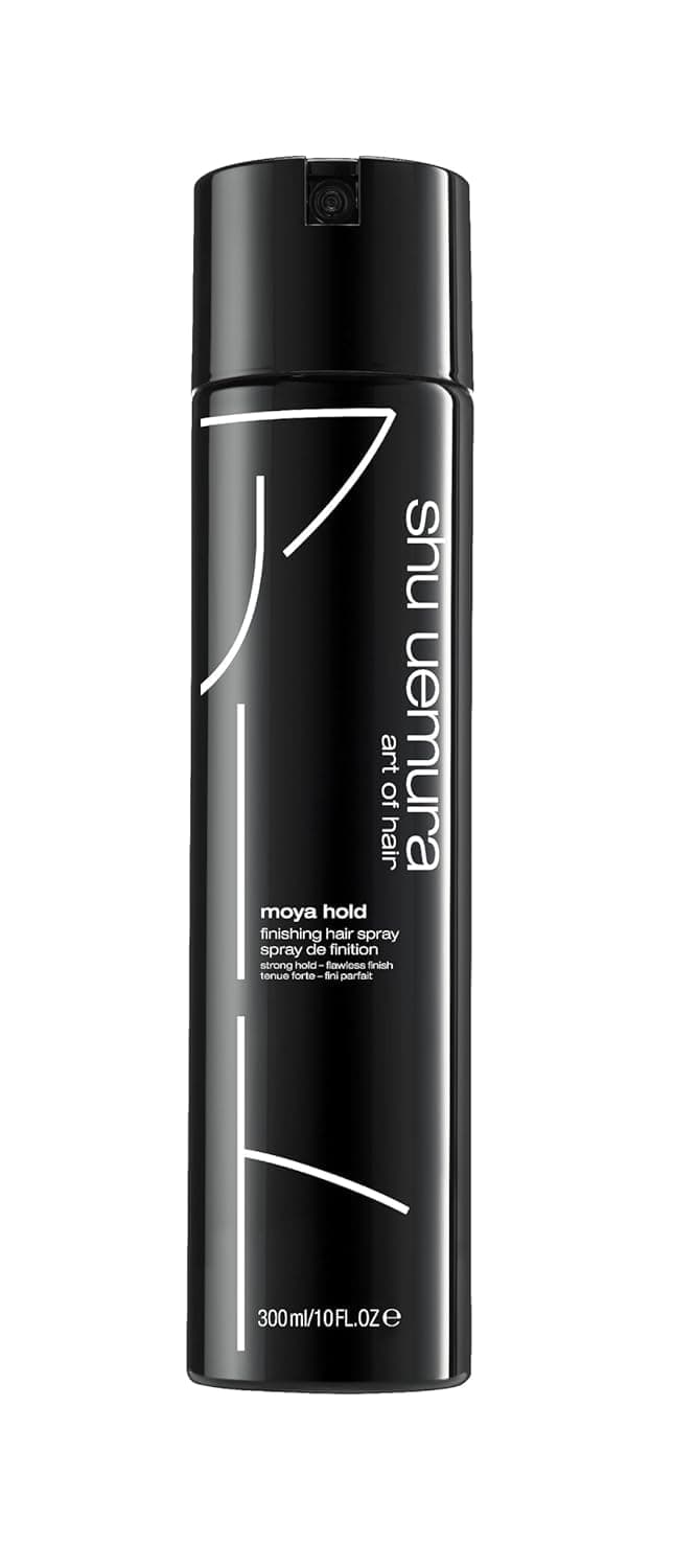 moya hold finishing hair spray - long-lasting hold hairspray, defines styles and adds shine, lightweight micro-fine finish, for slicked back, updos, blowouts, 8.0 oz