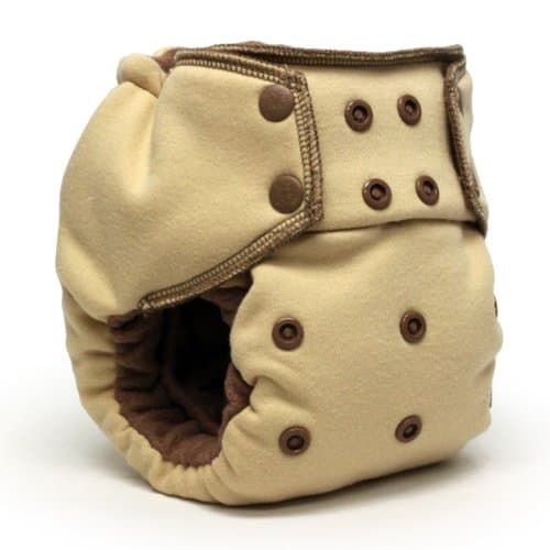 EcoPosh Recycled Organic Fitted Pocket Diaper, Biscuit One Size (Discontinued by Manufacturer)
